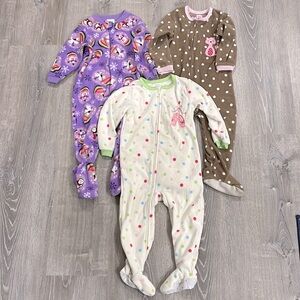 2000’s Vintage Fleece Onesie Pajamas from The Children’s Place and Carter’s